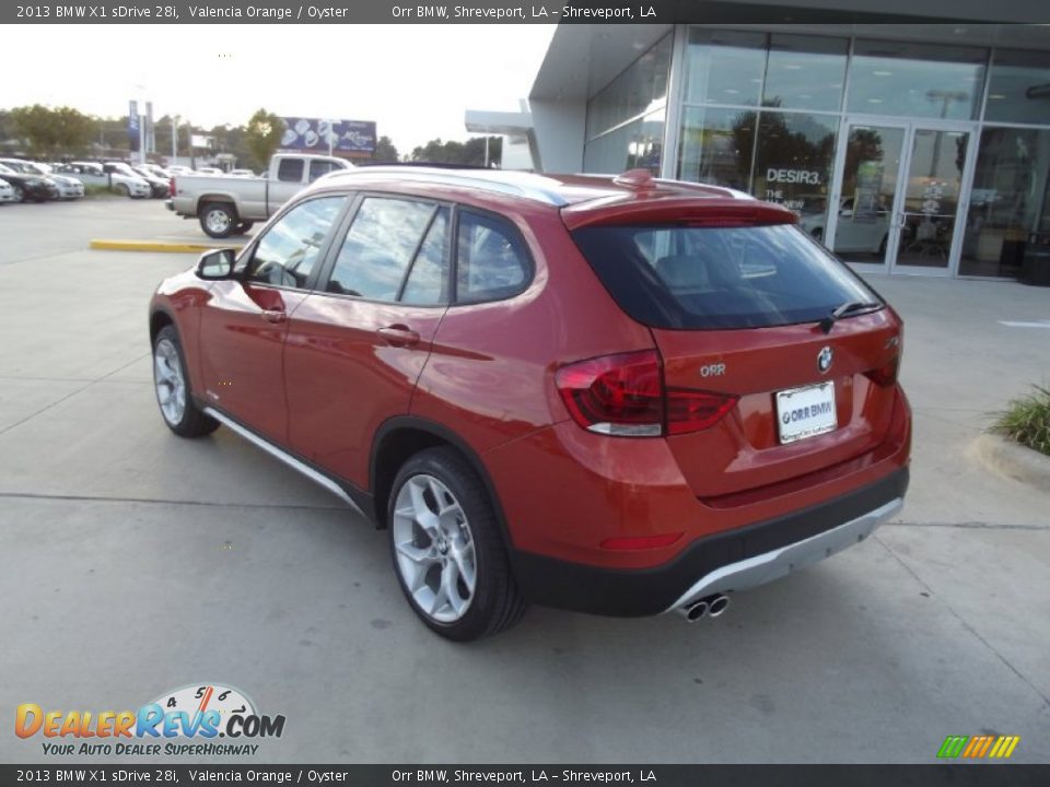 2013 BMW X1 sDrive 28i Valencia Orange / Oyster Photo #4