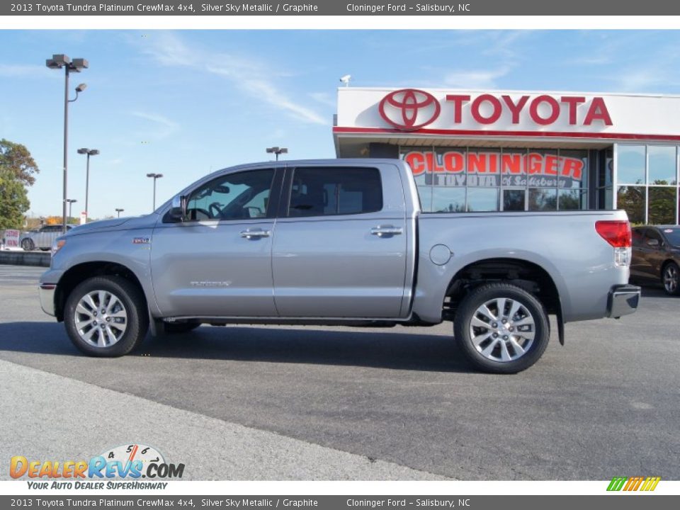 2013 Toyota Tundra Platinum CrewMax 4x4 Silver Sky Metallic / Graphite Photo #2