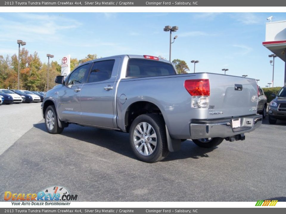 2013 Toyota Tundra Platinum CrewMax 4x4 Silver Sky Metallic / Graphite Photo #3