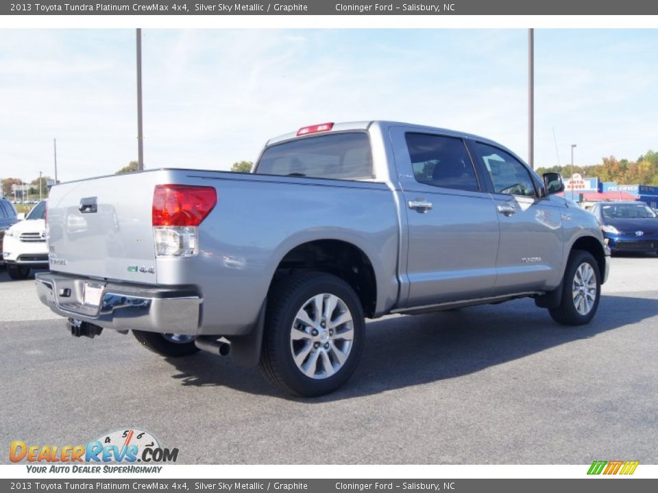 2013 Toyota Tundra Platinum CrewMax 4x4 Silver Sky Metallic / Graphite Photo #5