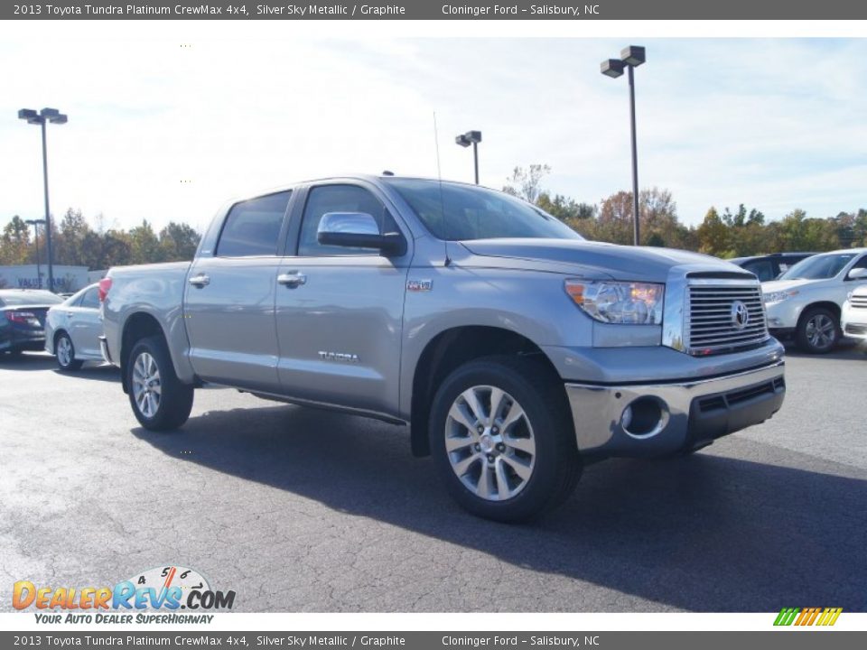 2013 Toyota Tundra Platinum CrewMax 4x4 Silver Sky Metallic / Graphite Photo #7
