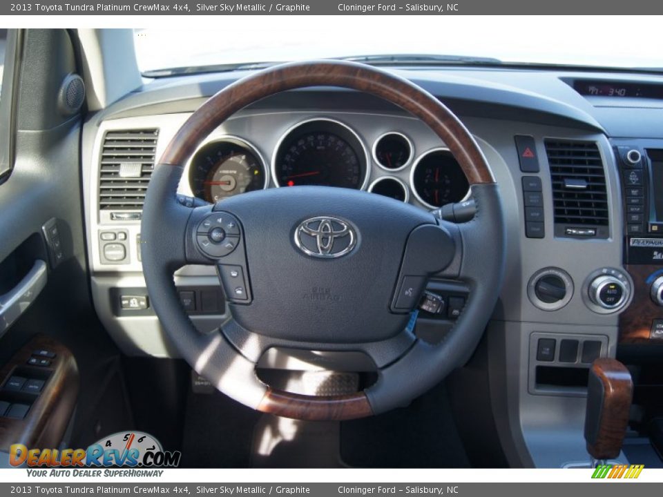 2013 Toyota Tundra Platinum CrewMax 4x4 Steering Wheel Photo #25