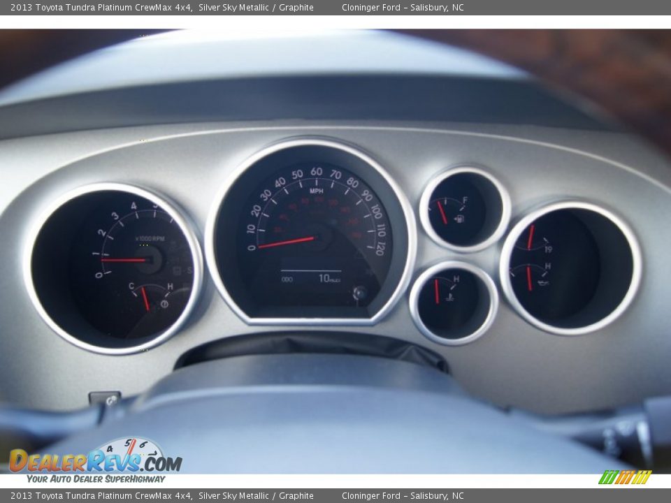 2013 Toyota Tundra Platinum CrewMax 4x4 Gauges Photo #35