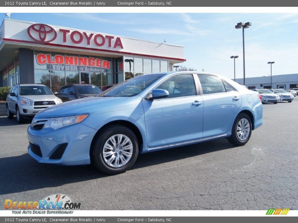 2012 Toyota Camry LE Clearwater Blue Metallic / Ivory Photo #1