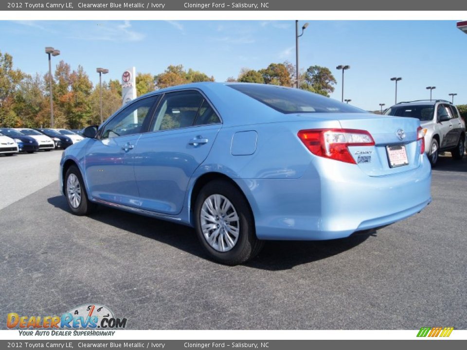 2012 Toyota Camry LE Clearwater Blue Metallic / Ivory Photo #3