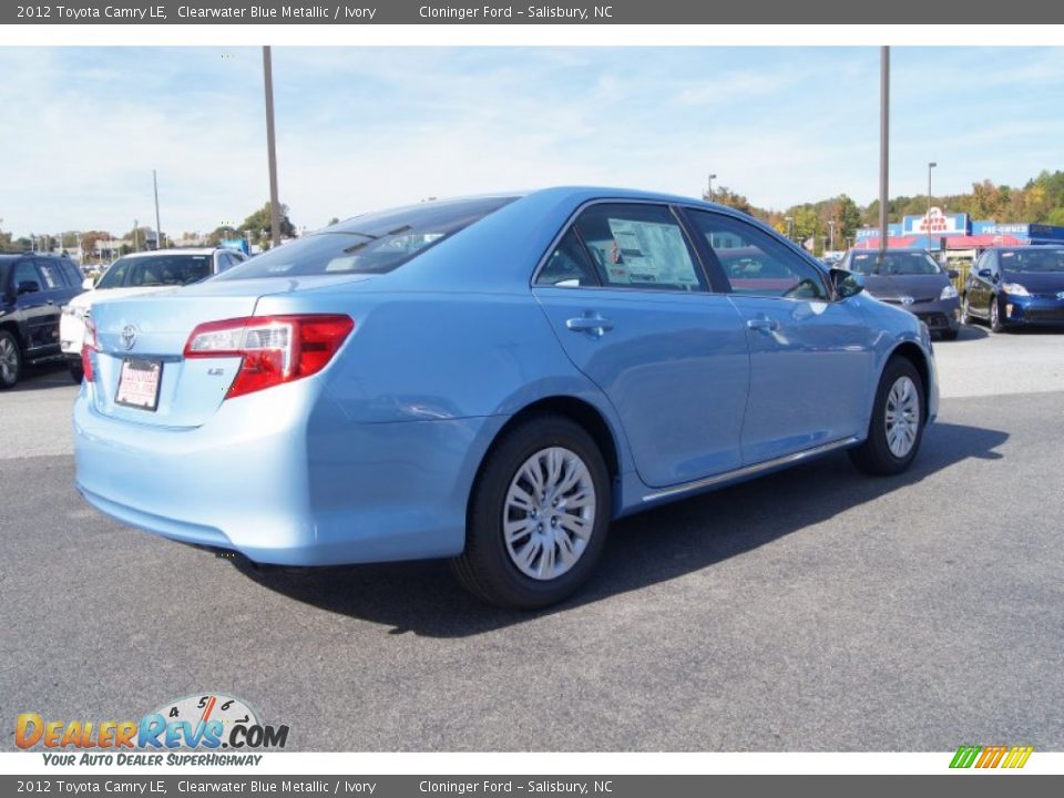 2012 Toyota Camry LE Clearwater Blue Metallic / Ivory Photo #5