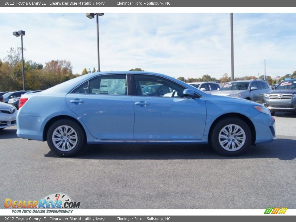 2012 Toyota Camry LE Clearwater Blue Metallic / Ivory Photo #6