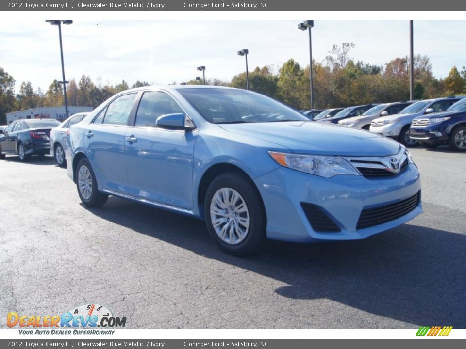 2012 Toyota Camry LE Clearwater Blue Metallic / Ivory Photo #7