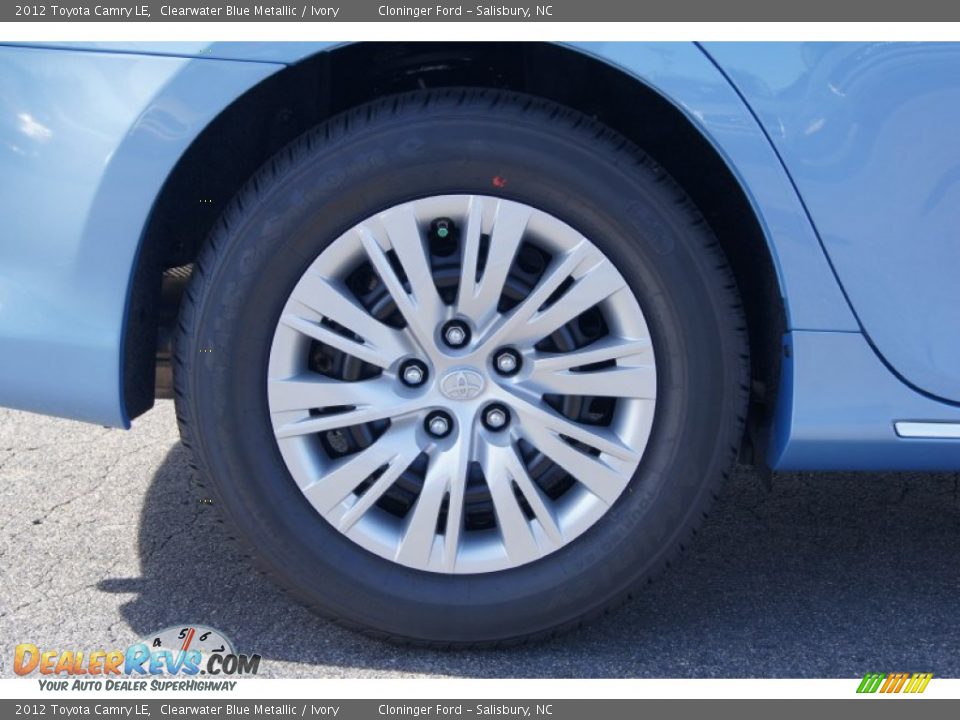 2012 Toyota Camry LE Clearwater Blue Metallic / Ivory Photo #17