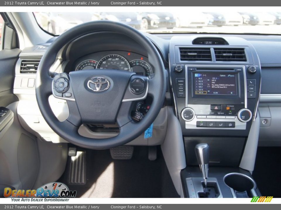 2012 Toyota Camry LE Clearwater Blue Metallic / Ivory Photo #19
