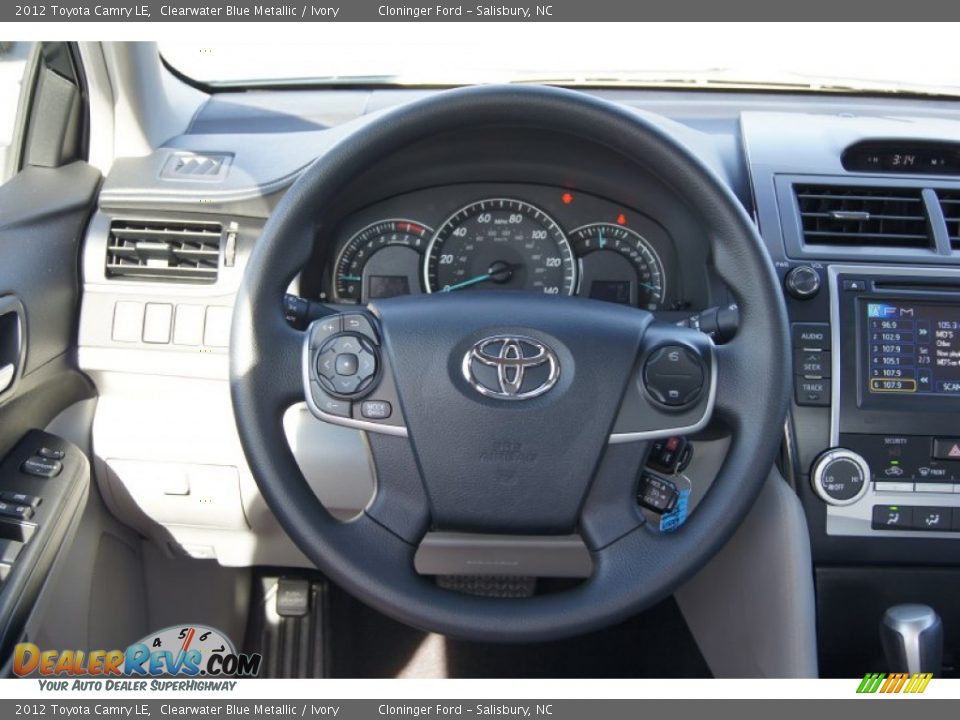 2012 Toyota Camry LE Clearwater Blue Metallic / Ivory Photo #20