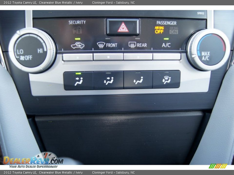 2012 Toyota Camry LE Clearwater Blue Metallic / Ivory Photo #28