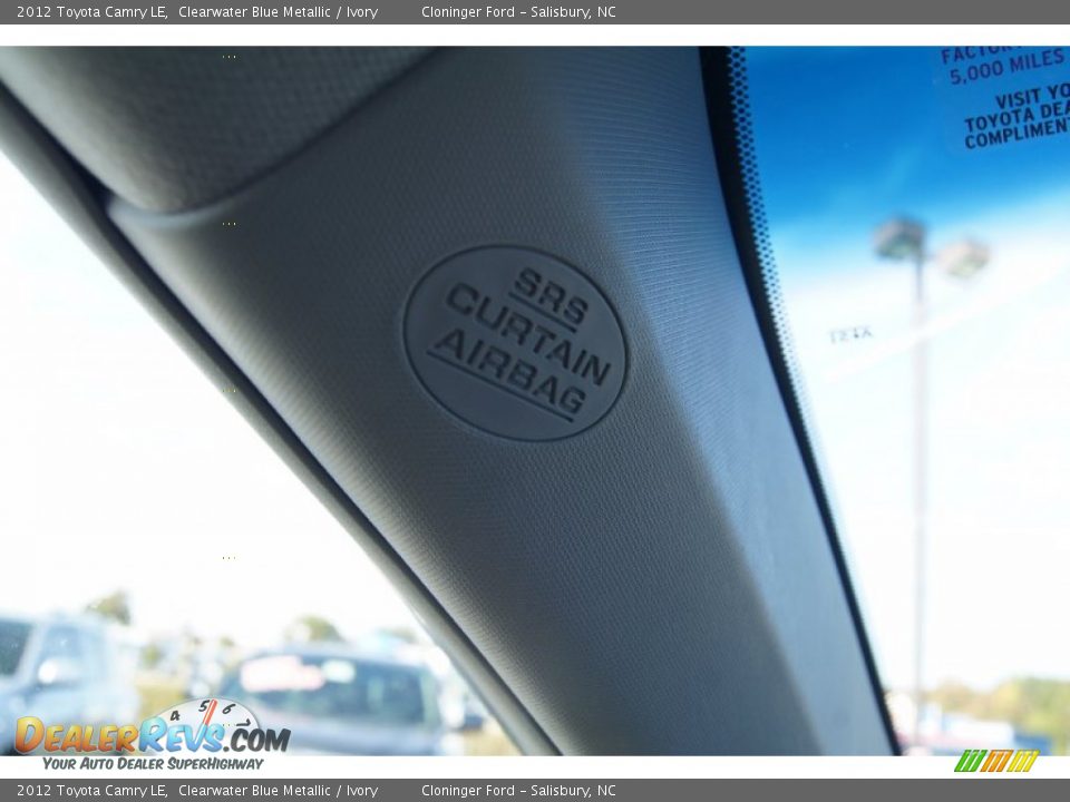 2012 Toyota Camry LE Clearwater Blue Metallic / Ivory Photo #33