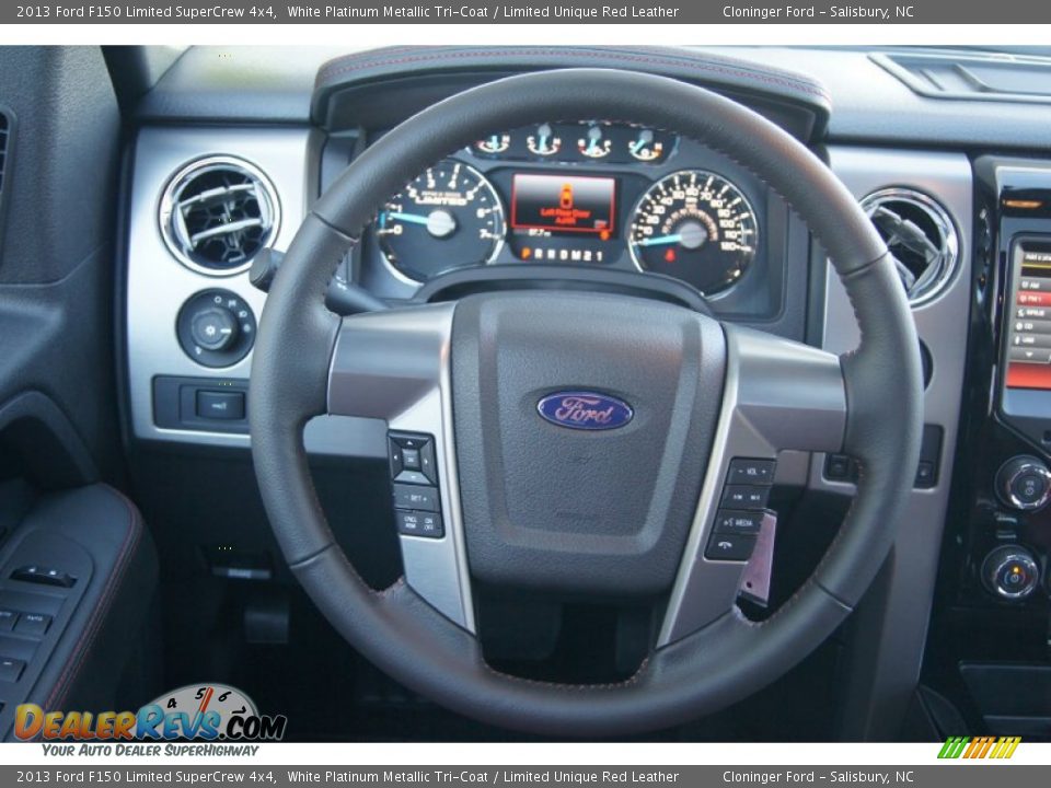 2013 Ford F150 Limited SuperCrew 4x4 Steering Wheel Photo #29