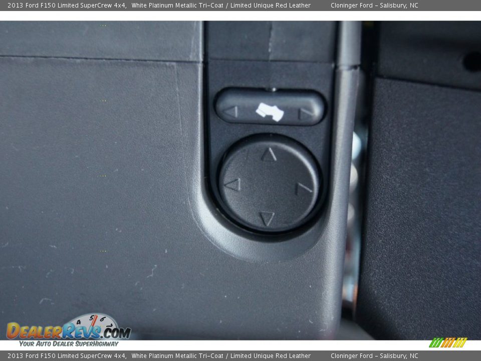 2013 Ford F150 Limited SuperCrew 4x4 White Platinum Metallic Tri-Coat / Limited Unique Red Leather Photo #32