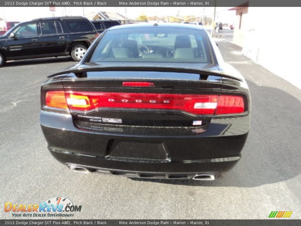 2013 Dodge Charger SXT Plus AWD Pitch Black / Black Photo #4