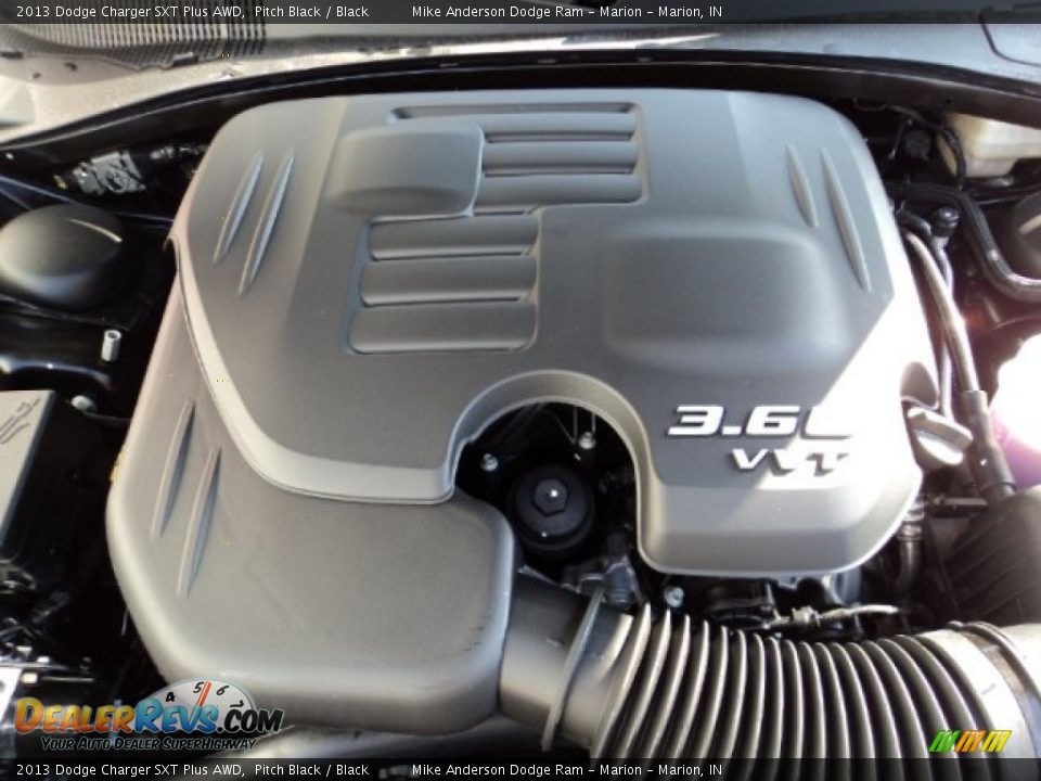 2013 Dodge Charger SXT Plus AWD Pitch Black / Black Photo #9