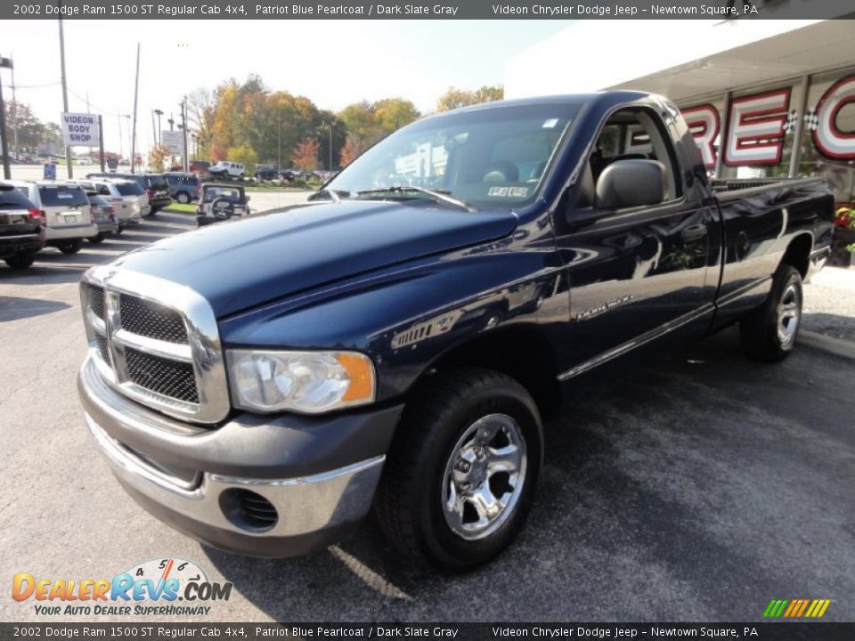 2002 Dodge Ram 1500 ST Regular Cab 4x4 Patriot Blue Pearlcoat / Dark Slate Gray Photo #2