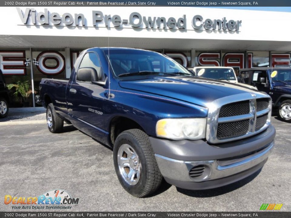 2002 Dodge Ram 1500 ST Regular Cab 4x4 Patriot Blue Pearlcoat / Dark Slate Gray Photo #4