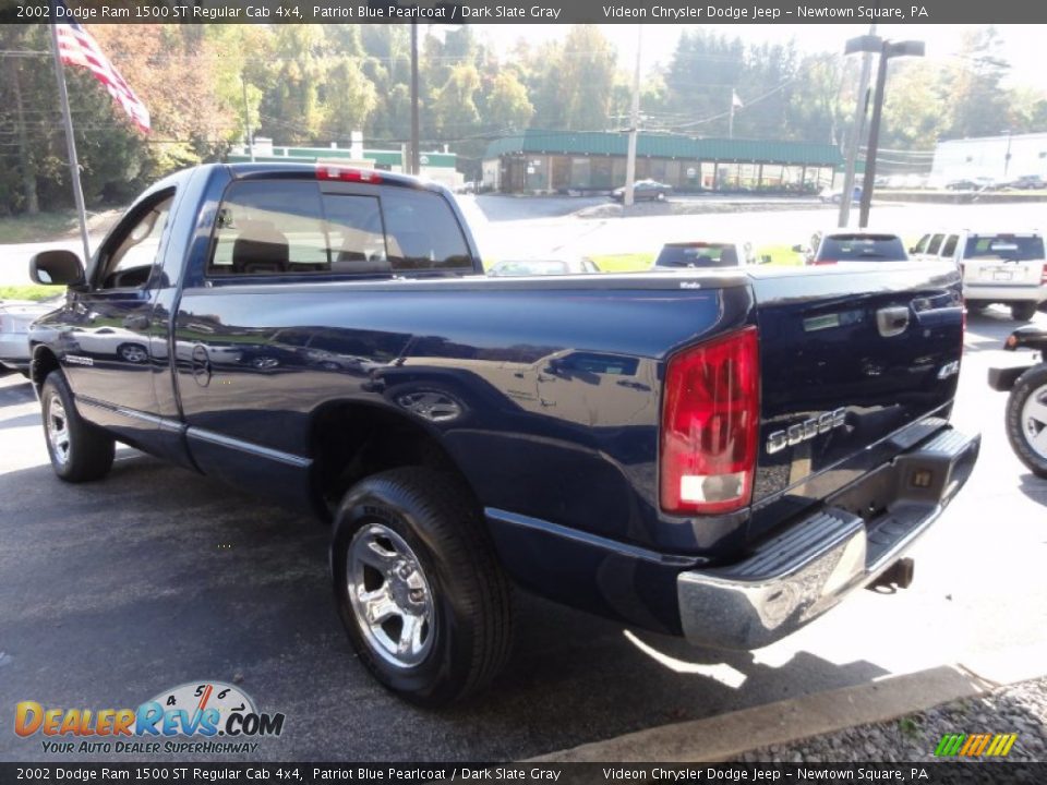 2002 Dodge Ram 1500 ST Regular Cab 4x4 Patriot Blue Pearlcoat / Dark Slate Gray Photo #8