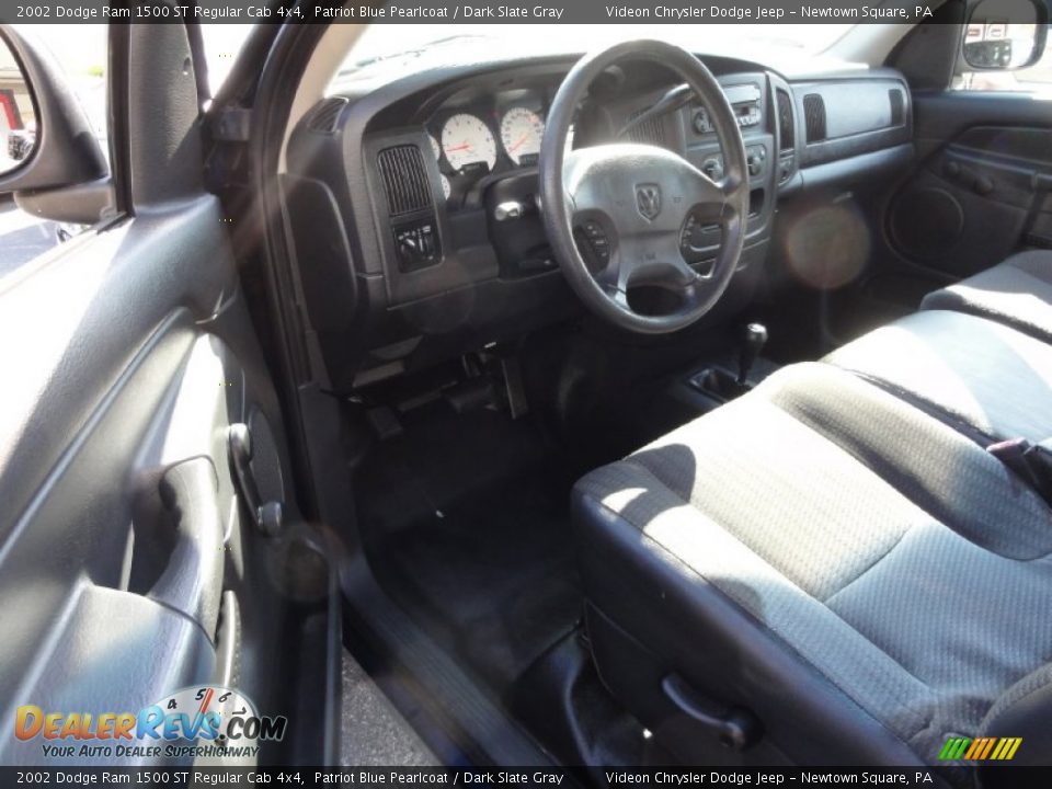2002 Dodge Ram 1500 ST Regular Cab 4x4 Patriot Blue Pearlcoat / Dark Slate Gray Photo #10