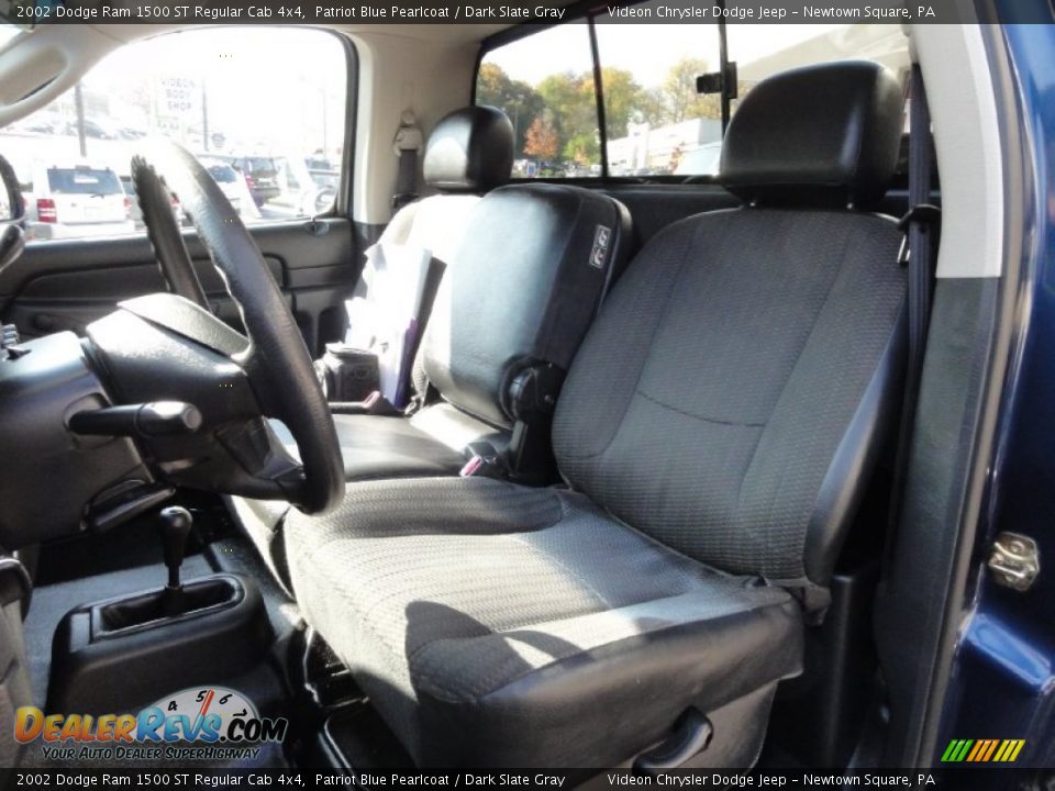 2002 Dodge Ram 1500 ST Regular Cab 4x4 Patriot Blue Pearlcoat / Dark Slate Gray Photo #12