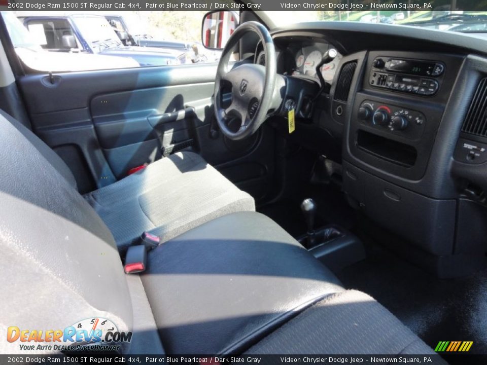 2002 Dodge Ram 1500 ST Regular Cab 4x4 Patriot Blue Pearlcoat / Dark Slate Gray Photo #13
