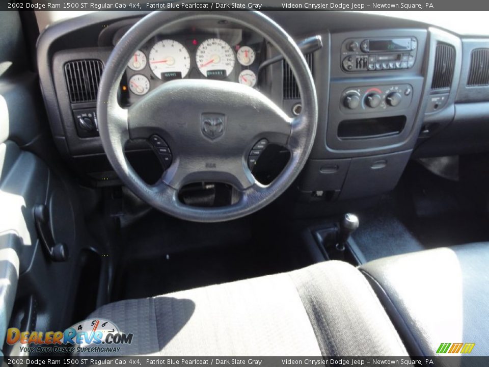 2002 Dodge Ram 1500 ST Regular Cab 4x4 Patriot Blue Pearlcoat / Dark Slate Gray Photo #19