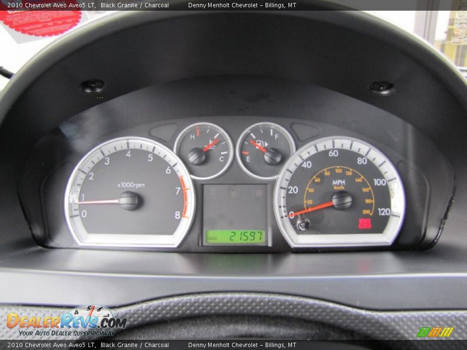 2010 Chevrolet Aveo Aveo5 LT Black Granite / Charcoal Photo #13