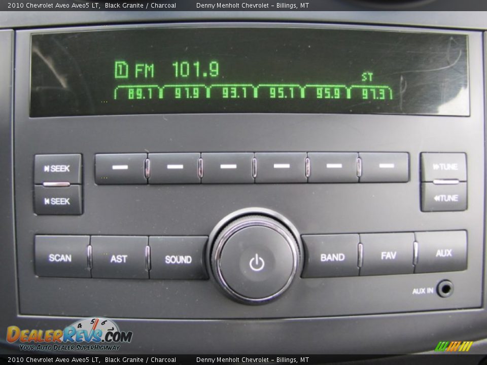 2010 Chevrolet Aveo Aveo5 LT Black Granite / Charcoal Photo #15