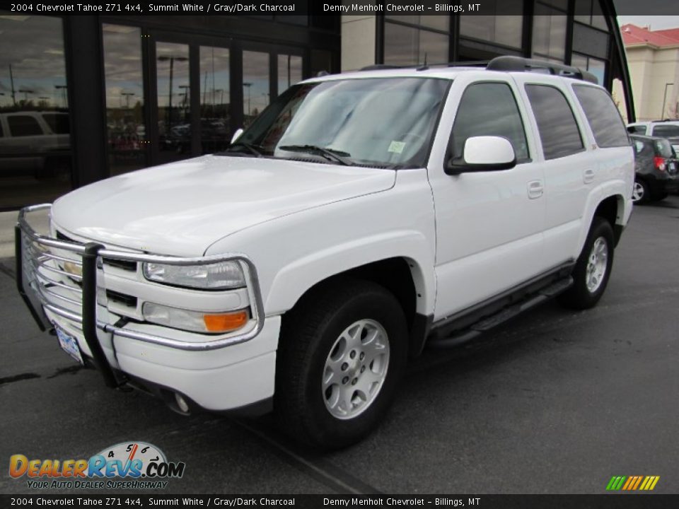 2004 Chevrolet Tahoe Z71 4x4 Summit White / Gray/Dark Charcoal Photo #1