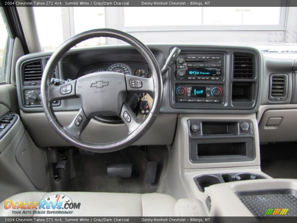 2004 Chevrolet Tahoe Z71 4x4 Summit White / Gray/Dark Charcoal Photo #15