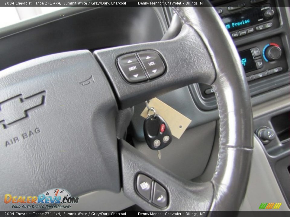 2004 Chevrolet Tahoe Z71 4x4 Summit White / Gray/Dark Charcoal Photo #22