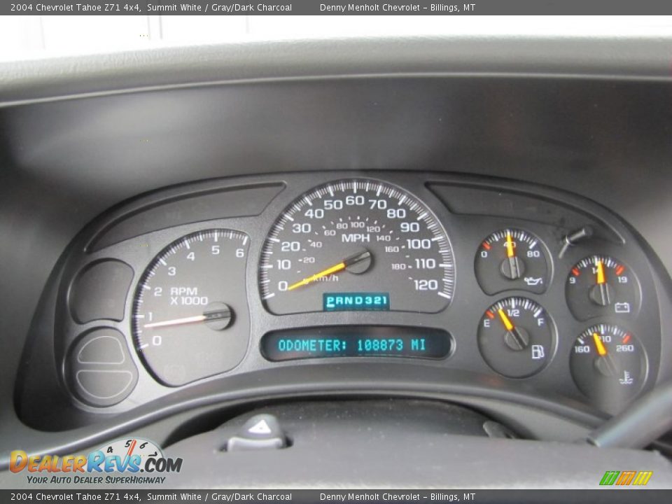 2004 Chevrolet Tahoe Z71 4x4 Summit White / Gray/Dark Charcoal Photo #23