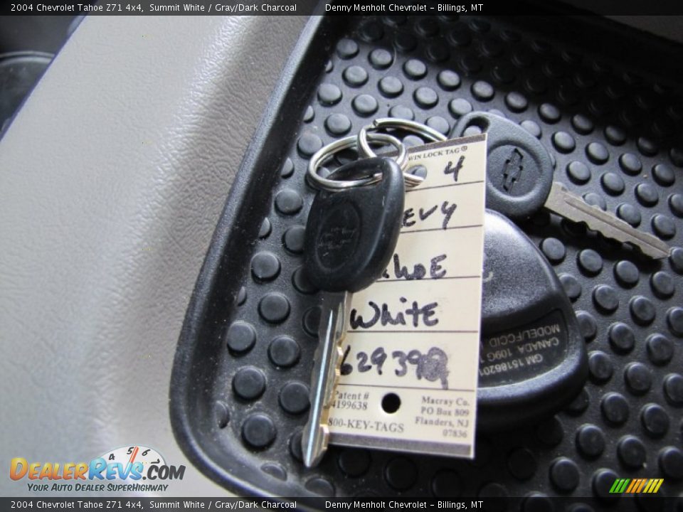 2004 Chevrolet Tahoe Z71 4x4 Summit White / Gray/Dark Charcoal Photo #31