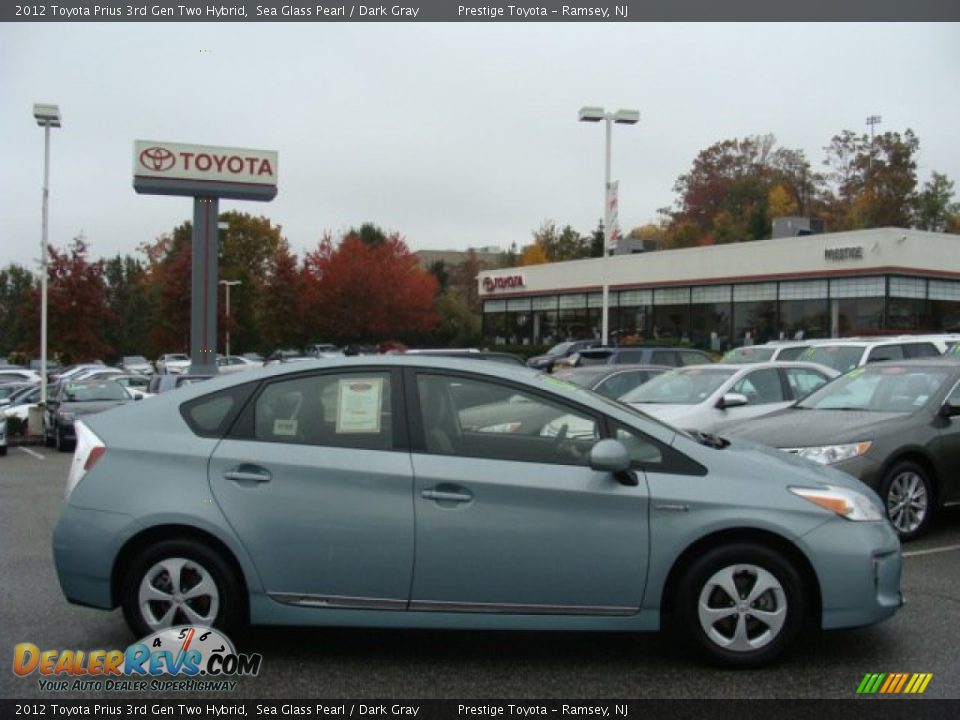 2012 Toyota Prius 3rd Gen Two Hybrid Sea Glass Pearl / Dark Gray Photo #1