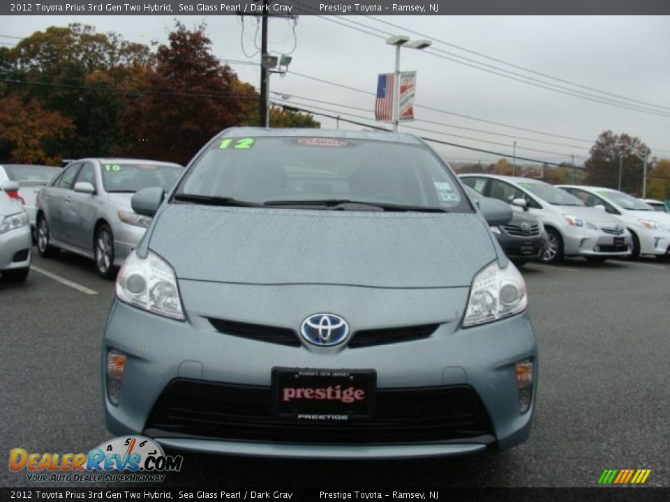 2012 Toyota Prius 3rd Gen Two Hybrid Sea Glass Pearl / Dark Gray Photo #2