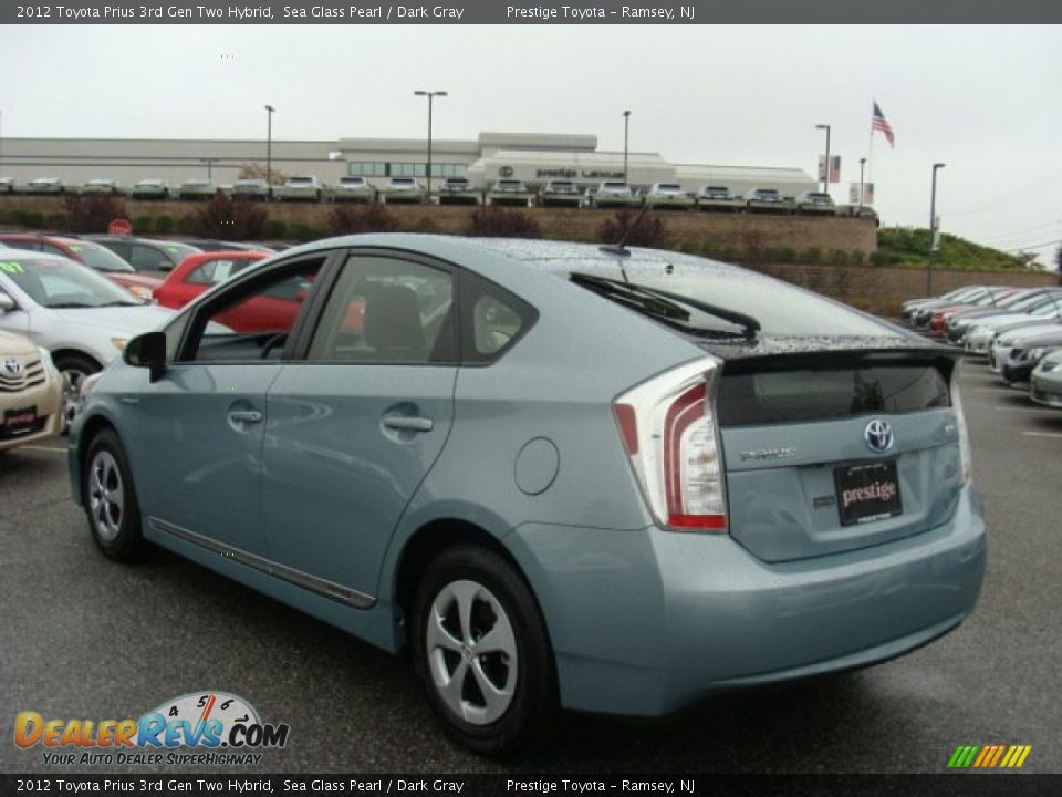 2012 Toyota Prius 3rd Gen Two Hybrid Sea Glass Pearl / Dark Gray Photo #4