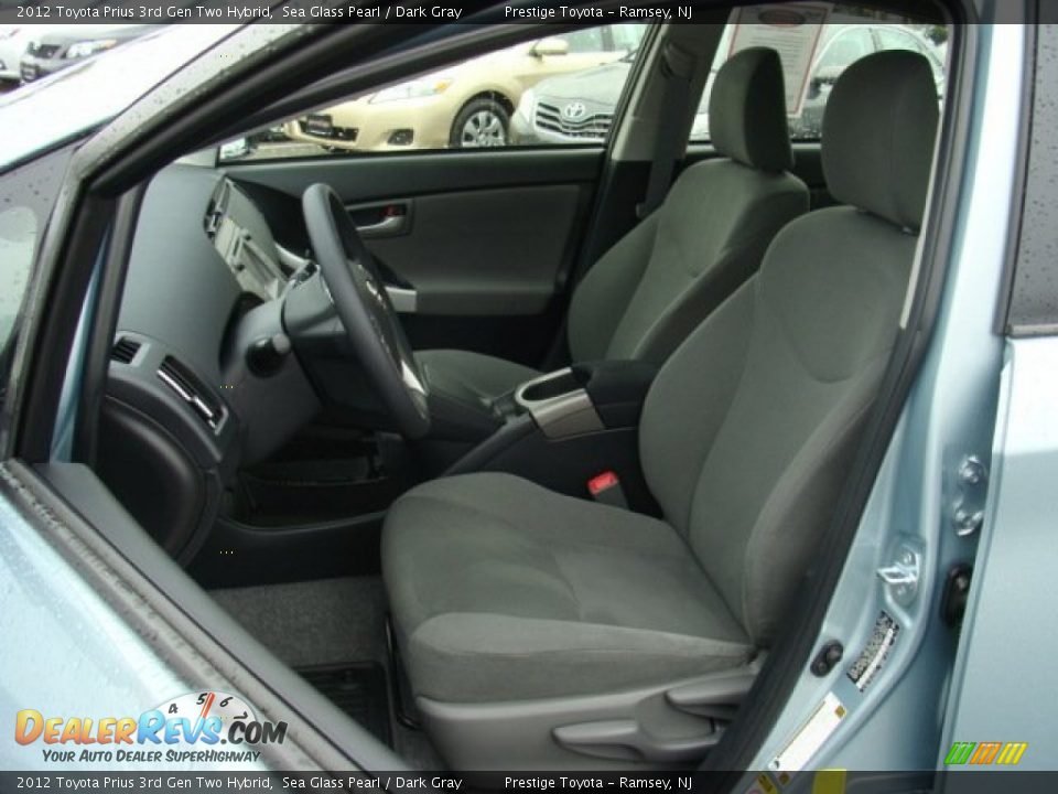 Dark Gray Interior - 2012 Toyota Prius 3rd Gen Two Hybrid Photo #8