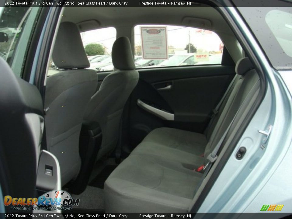 Rear Seat of 2012 Toyota Prius 3rd Gen Two Hybrid Photo #13