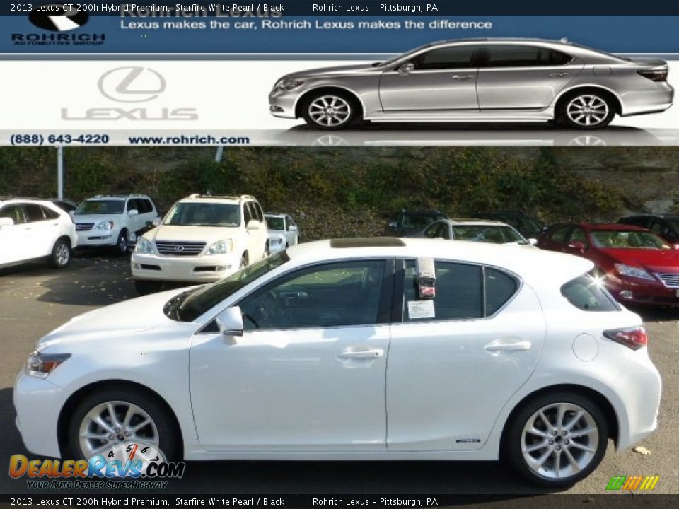 2013 Lexus CT 200h Hybrid Premium Starfire White Pearl / Black Photo #1