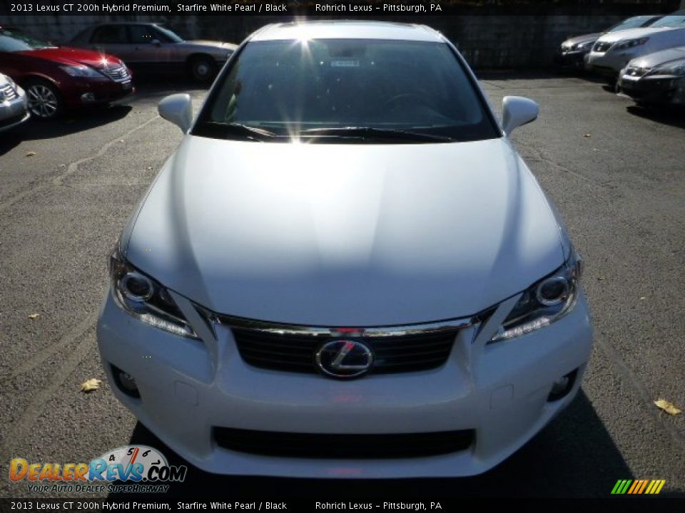 2013 Lexus CT 200h Hybrid Premium Starfire White Pearl / Black Photo #6