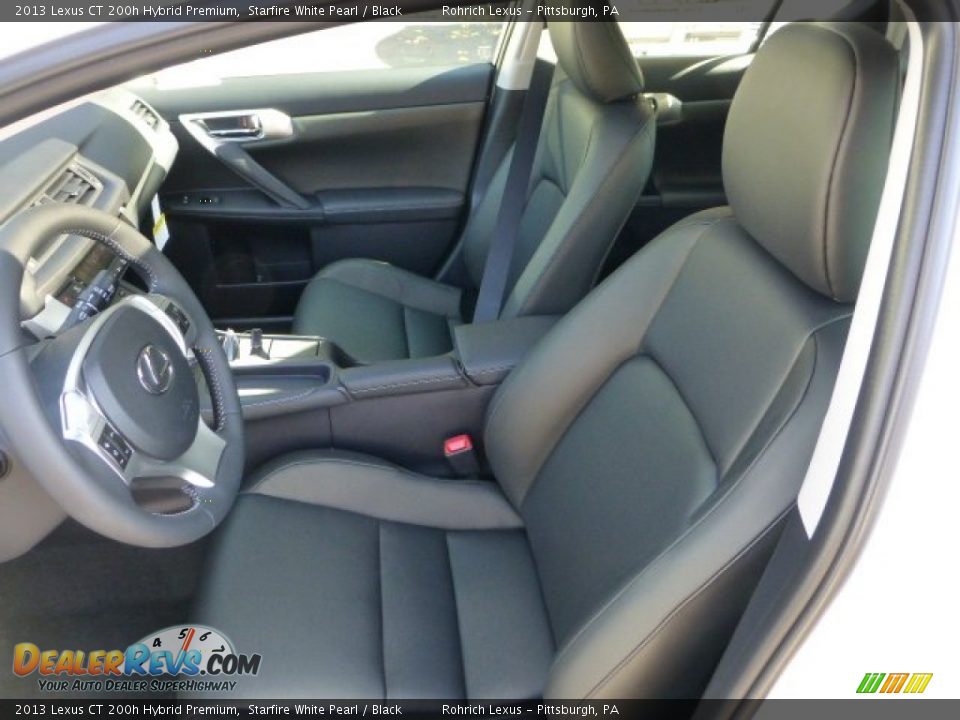 Black Interior - 2013 Lexus CT 200h Hybrid Premium Photo #9