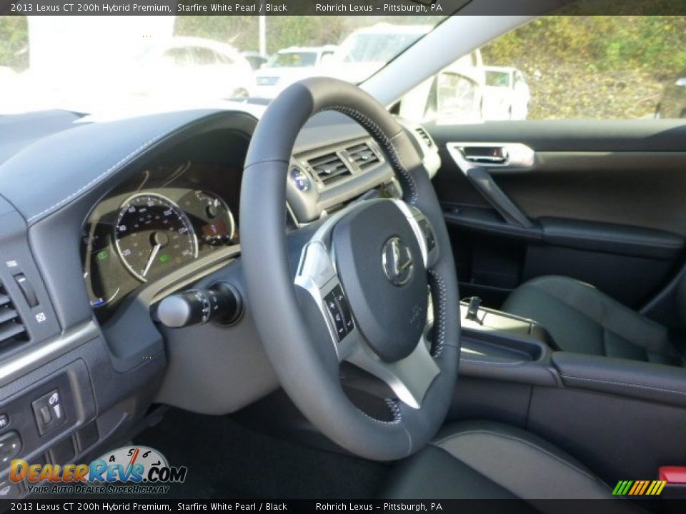 Black Interior - 2013 Lexus CT 200h Hybrid Premium Photo #16