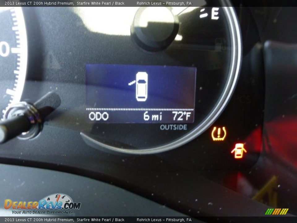 2013 Lexus CT 200h Hybrid Premium Starfire White Pearl / Black Photo #19