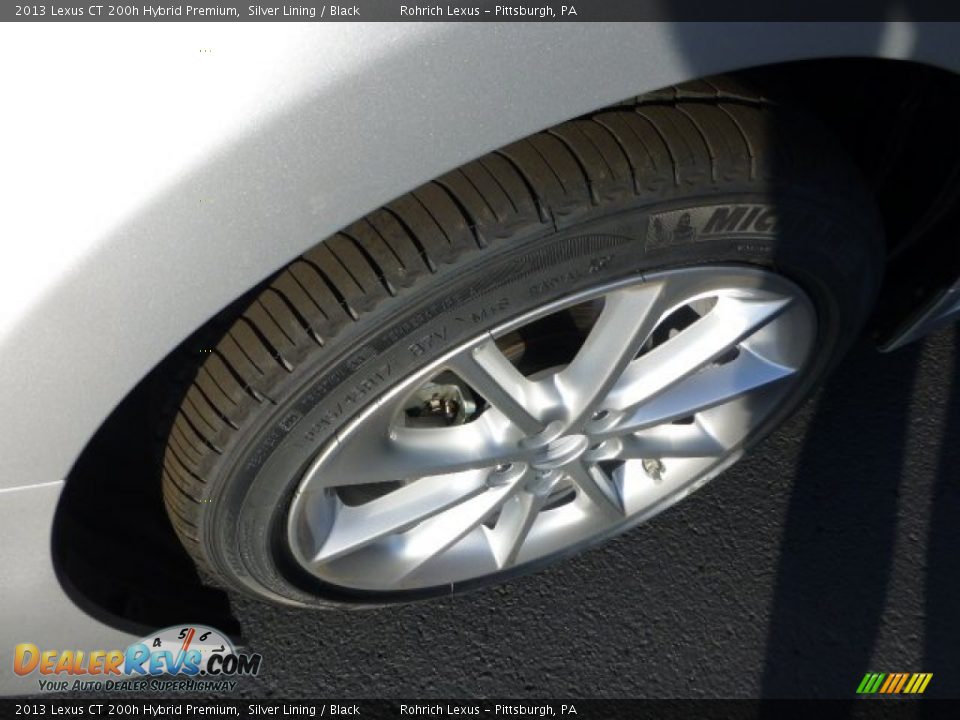 2013 Lexus CT 200h Hybrid Premium Silver Lining / Black Photo #9