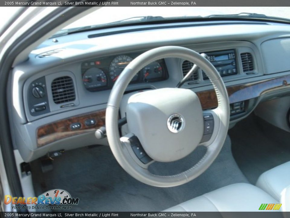 2005 Mercury Grand Marquis LS Silver Birch Metallic / Light Flint Photo #8