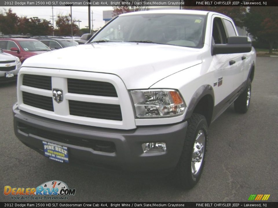 2012 Dodge Ram 2500 HD SLT Outdoorsman Crew Cab 4x4 Bright White / Dark Slate/Medium Graystone Photo #1