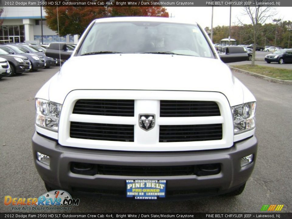 2012 Dodge Ram 2500 HD SLT Outdoorsman Crew Cab 4x4 Bright White / Dark Slate/Medium Graystone Photo #2