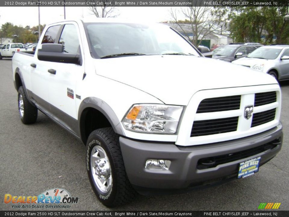 2012 Dodge Ram 2500 HD SLT Outdoorsman Crew Cab 4x4 Bright White / Dark Slate/Medium Graystone Photo #3